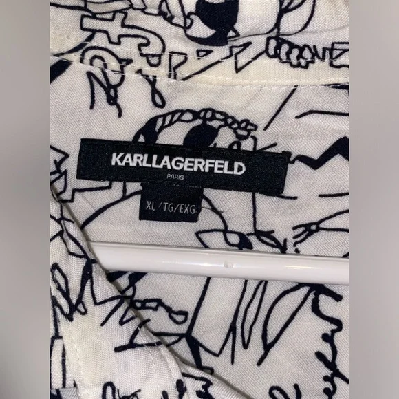Truly unique Karl Laggerfeild button up shirt - Picture 2 of 9